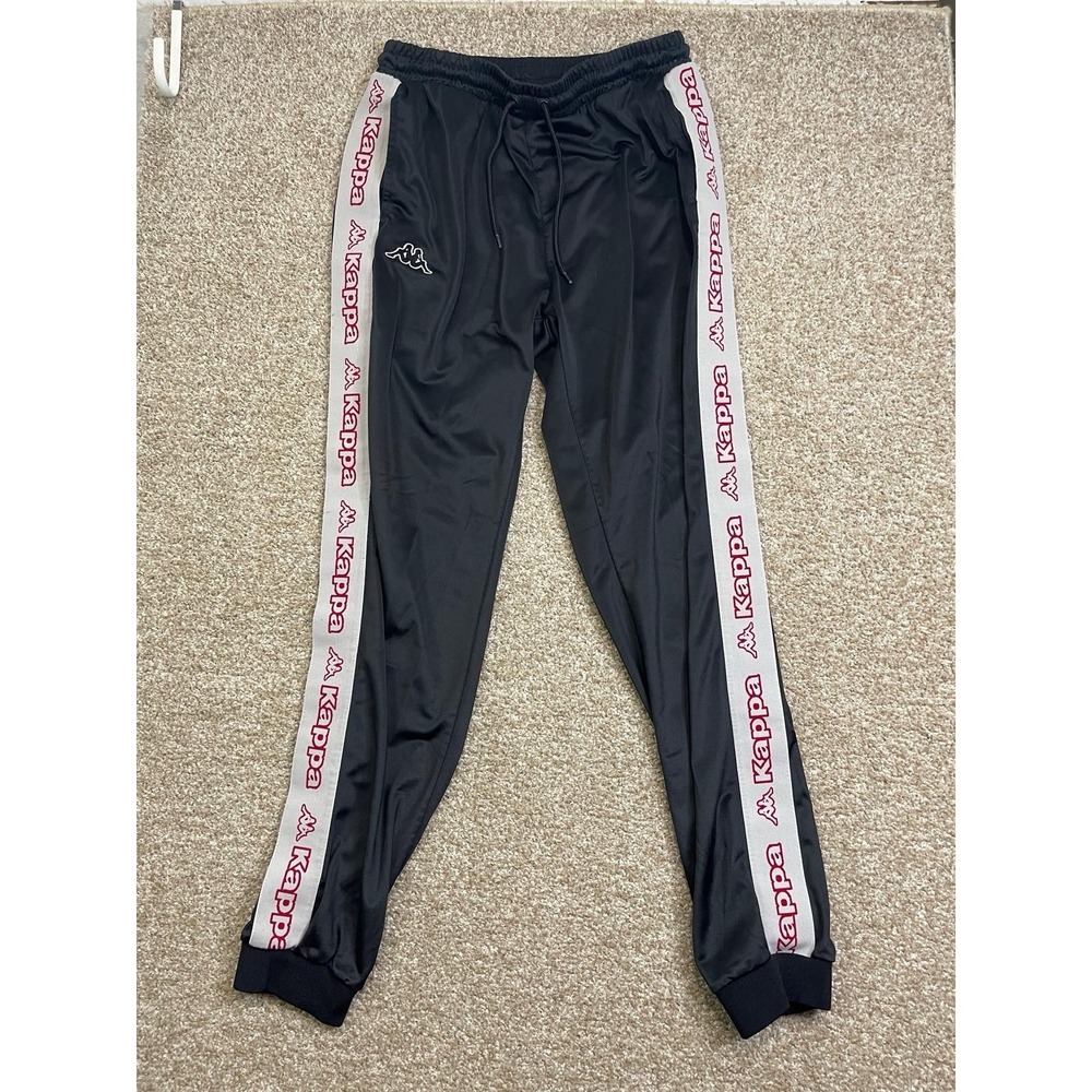 Kappa Pants Mens‎ Large Blue White Logo Tape Athletic Vintage